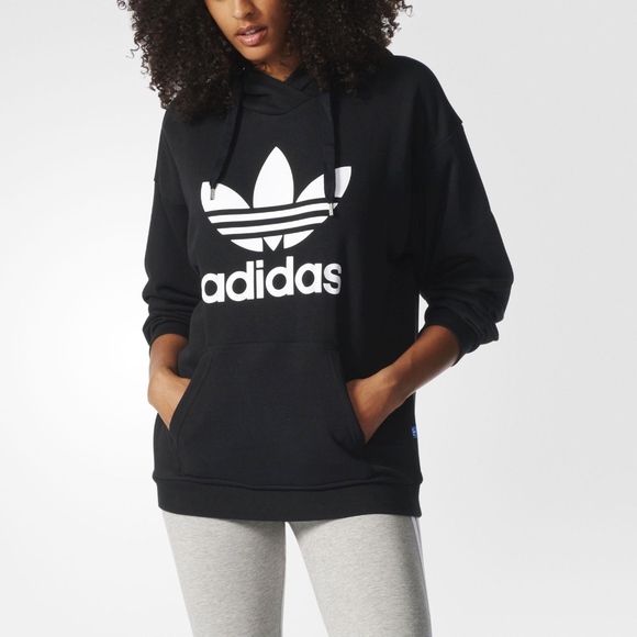 adidas trefoil sweatshirt women's